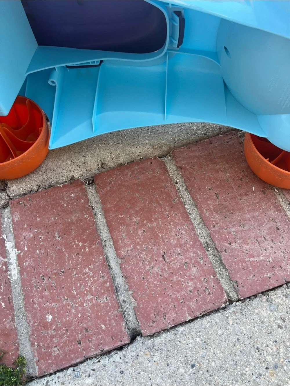 Blue and Orange Ride-On Toy for Kids by